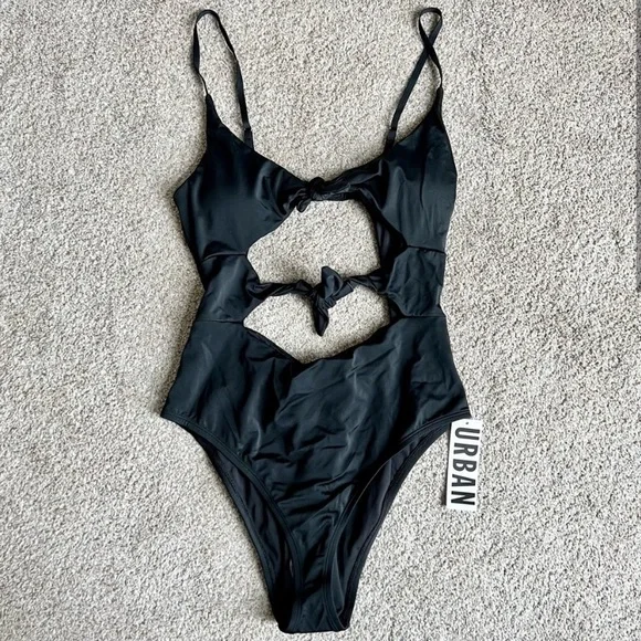 Out from Under cutout knot swimsuit - Picture 1 of 5